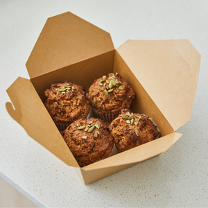 Boîte De 4 Muffins - Carottes (2) Beurre D'arachide (2)